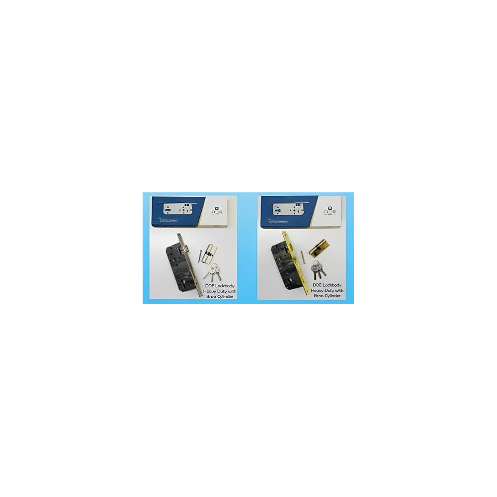 Abbas Ali Modern Brass Cylinder Door Lock with Heavy Duty Lock Body, Silver