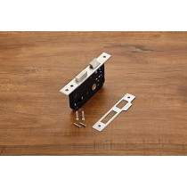 Abbas Ali Modern Brass Cylinder Door Lock with Heavy Duty Lock Body, Silver