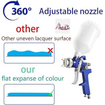 Abbas Ali Spray Gun with 1.4mm Tip for Base Coats And Metallic Paint, 500ml, Top Tank