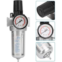 Abbas Ali Compressed Air Filter Regulator Combo, 1/2 Inch BSP for Air Compressors