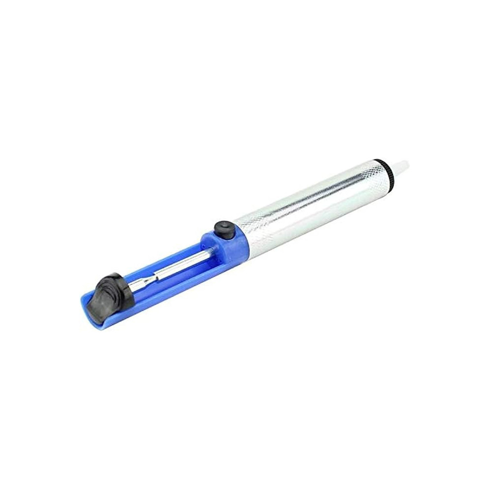 Generic Metal Pump Sucker Solder Irons Remover Tool, Blue, Silver