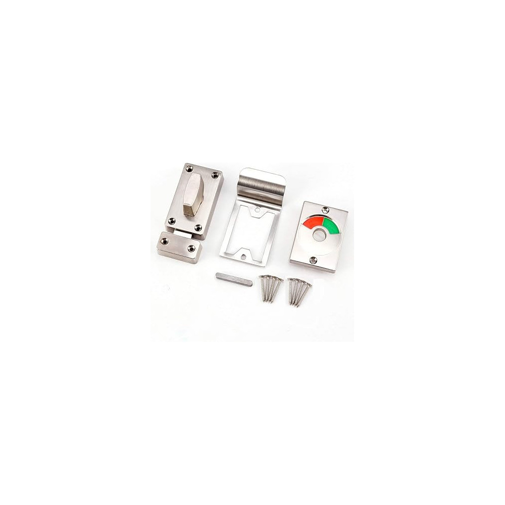 Abbasali Indicator Privacy Deadbolt Door Lock, Keyless Zinc Alloy Deadlock Latch, Indicating Occupied