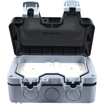 Wintex Weatherproof Outdoor Switch And Socket, Double