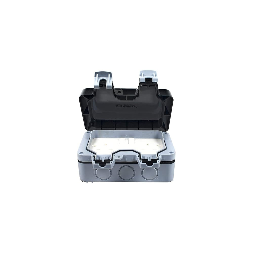 Wintex Weatherproof Outdoor Switch And Socket, Double