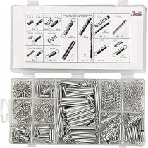 Abbasali Spring Assortment Set, Zinc Plated Steel Compression Carburetor Extension, 200 Pieces