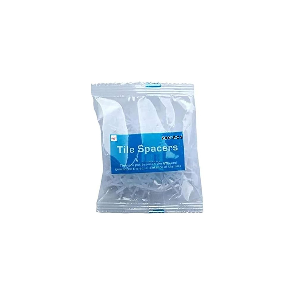 Abbasali Construction Ceramic Tile Spacers, 200 Pieces Pack, Plastic Cross Tiling Spacers, 2.5mm