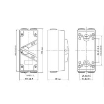 Generic Waterproof Isolator Switch IP56UKF1, 35A/2P