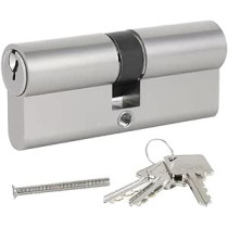 Door Cylinder with 3 Keys, 90mm for Wood Door