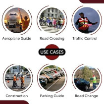 Abbasali Safety Kit for Construction Sites, Malls, Events, Traffic Baton Light, Safety Helmet, Safety Jacket And Clear Goggles