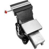 Abbasali Professional Heavy Duty Cast Iron Bench Vice, Fixed Base, 125mm 5 Inch