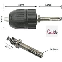 Abbasali 2 13mm 1/2 Inch Keyless Drill Chuck, Heavy Duty Quick Release Conversion Tool Plus SDS Adapter Accessories