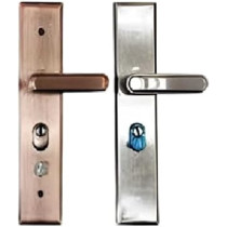 Abbasali Wooden Door Handle for Entrance and Interior Doors, Model NK 06, Rose Gold