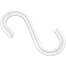 Abbasali S Hooks, Metal Chrome Plated, 1.1/2 Inches, Silver