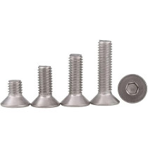 Abbasali Stainless Steel Flat Head Socket Screws, Countersunk Allen Hex Bolts, 25 Pieces, M12, 12mm