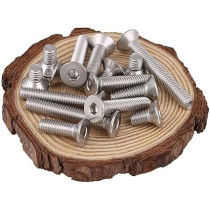 Abbasali Stainless Steel Flat Head Socket Screws, Countersunk Allen Hex Bolts, 25 Pieces, M12, 12mm