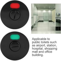 Abbasali Indicator Door Lock Bolt, Occupancy Indicator Privacy Safe Lock for Toilet/Bathroom, Vacant/Engaged