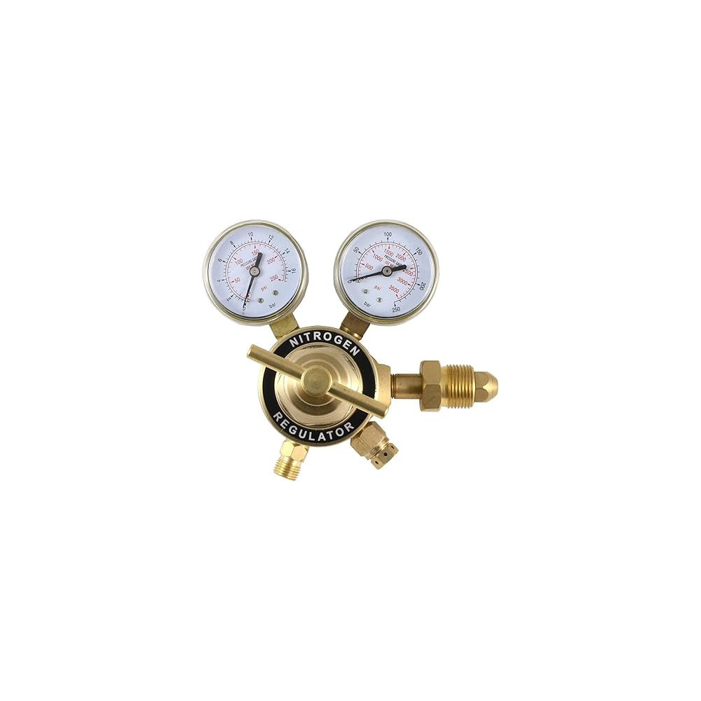 Abbasali Two Stage Regulator for Inert Gas, Inlet Connection