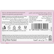Lux Bar Soap For Glowing Skin, Rose With Vitamin C, E, And Glycerine, 120G (Pack Of 6)