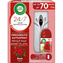 Air Wick Freshener Freshmatic Autospray Gadget, Midnight Rose, 250 Ml