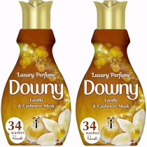 Downy Perfume Collection, Concentrate Fabric Softener, Feel Luxurious, 2 X 1.38L