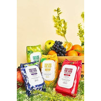 Farmskin Freshfood For Skin Facial Cleansing Wipes Makeup Daily Remover Grape For Sensitive Skin, 60 Count (Pack Of 2)