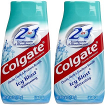 Colgate 2 In 1 Toothpaste And Mouthwash, Whitening Icy Blast, 4.6 Oz