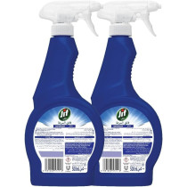 Jif Ultra Fast Cleaner Spray For Bathroom, 100 Percentage Soap And Limescale Removal, 500Ml X 2