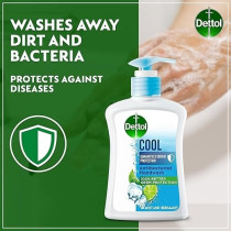 Dettol Cool Handwash Liquid Soap For Effective Germ Protection And Personal Hygiene (Protects Against 100 Illness Causing Germs) Mint And Bergamot Fragrance, 400Ml