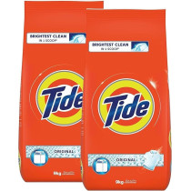 Tide Semi-Automatic Laundry Detergent Powder, Original Scent, Stain-Free Clean Laundry, Tide Washing Powder, Pack Of 2 X 9 Kg (18Kgs)