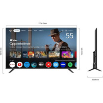 Star-X 4K UHD 55 Inches LED Smart TV, Google TV, Dolby Audio, 55UH680G