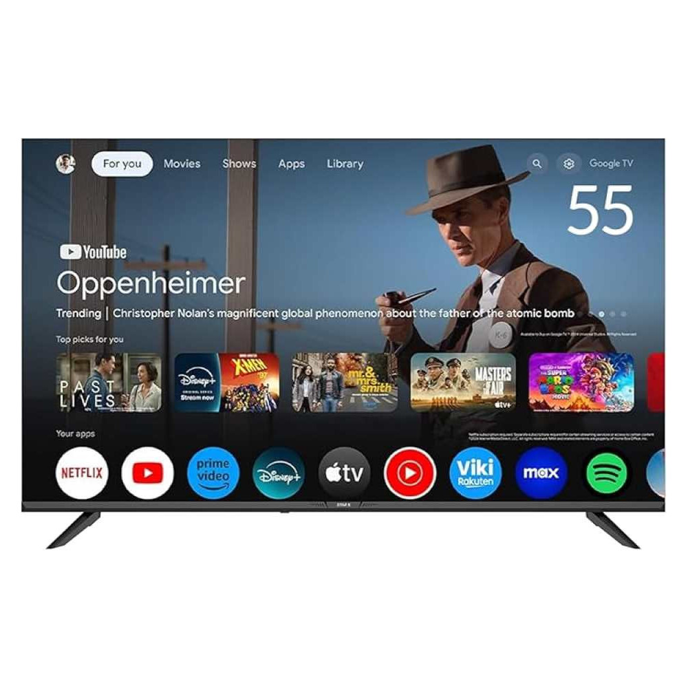 Star-X 4K UHD 55 Inches LED Smart TV, Google TV, Dolby Audio, 55UH680G