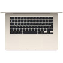 Apple Macbook Air 15 inch, M3 chip with 8-core CPU and 10-core GPU, 16GB RAM, 512 GB SSD, Starlight, English MXD33 1 Year Warranty