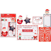 RSW International Santas Been Christmas Eve Pack, Footprints/Certificate/Letter/Key