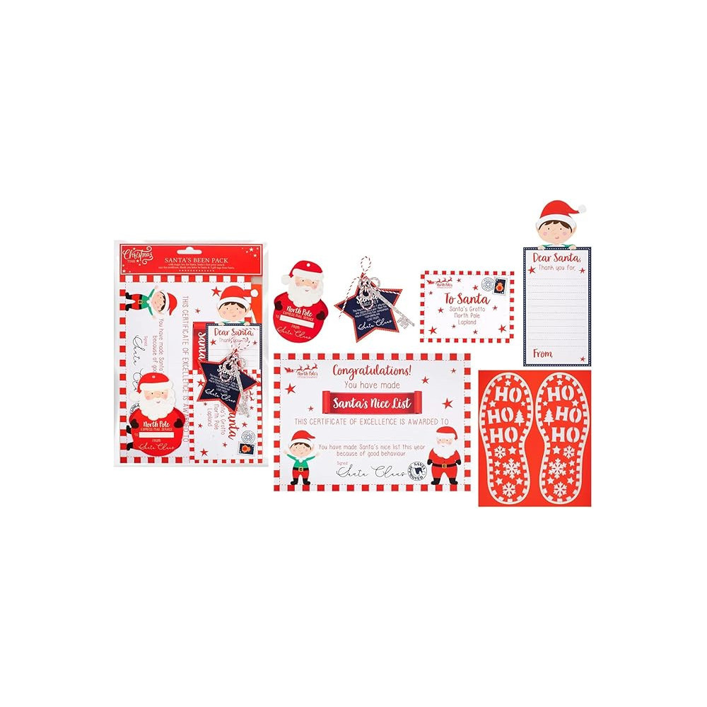 RSW International Santas Been Christmas Eve Pack, Footprints/Certificate/Letter/Key