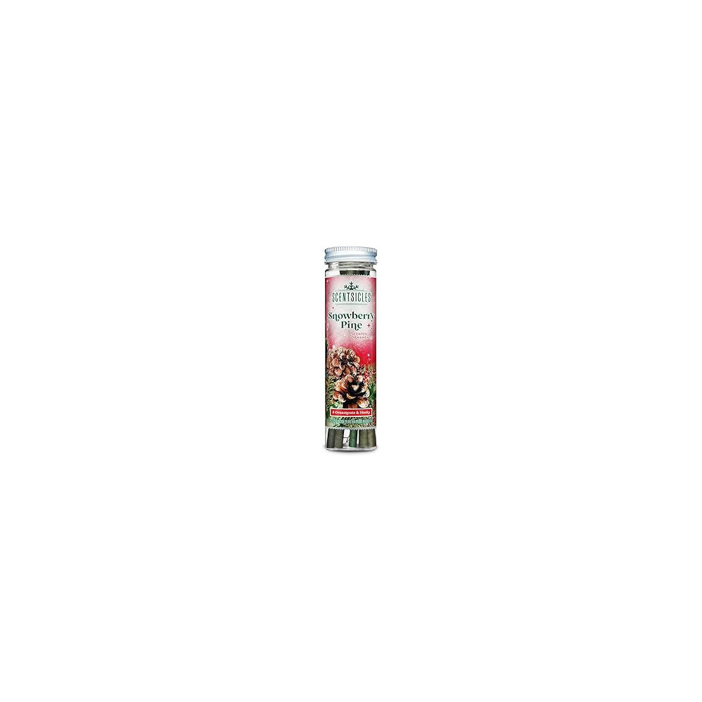 Scentsicles Scented Ornament Sticks, Snowberry Pine, 6 Piece