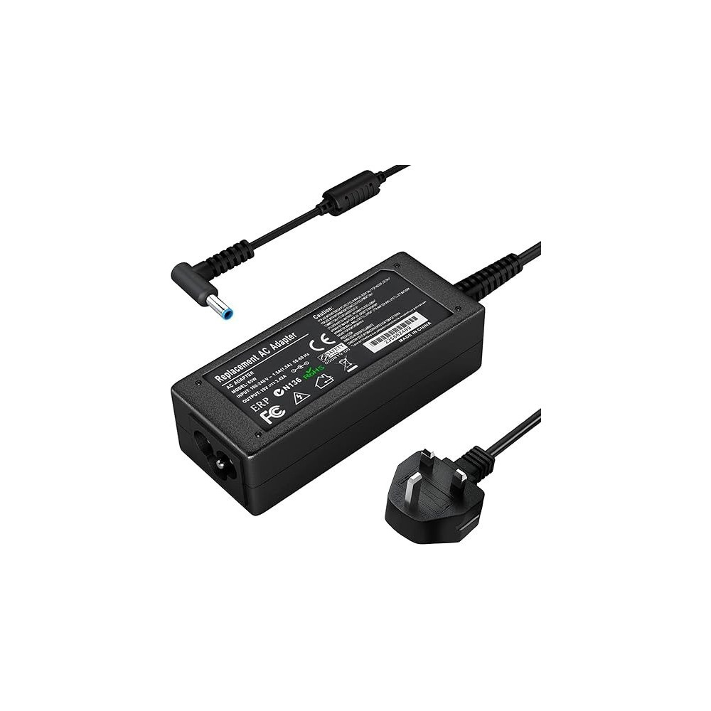 Falamiao 45W 19.5V 2.31A Ac Adapter Laptop Charger For Hp, Notebook Power Supply With Power Cord Compatible With Hp 45W Elitebook Folio, Spectre Ultra Book, Pavilion Touchsmart And More, (4.5Mm X 3Mm)