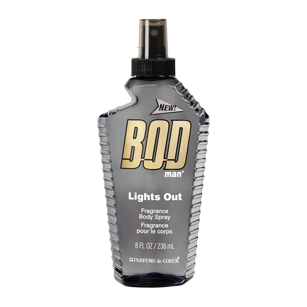 Bod Man Fragrance Body Spray, Lights Out, 236Ml
