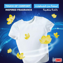 Omo Semi-Automatic Laundry Detergent Powder, Touch Of Comfort, 100 Percentage Stain Removal, 2.25 Kg