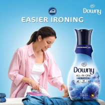 Downy Fabric Softener Concentrate, All-In-One, Valley Dew Scent, 2 X 1L