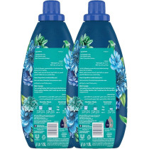 Comfort Concentrated Fabric Softener, Blue Love, With Pro-Fresh Technology For Up To 9X Fragrance, 1.5L X 2