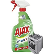 Ajax Kitchen Degreaser Spray, Easy Rinse Surface Cleaner Trigger, Deep Cleaning Stain Remover, 600 Ml