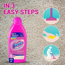 Vanish Carpet And Upholstery Stain Remover Shampoo, Removes 5X More Dirt, 500 Ml