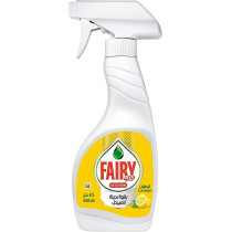 Fairy Kitchen Spray with Alternative Power to Bleach for Dishes and Kitchen Surfaces, Lemon, 450 ml