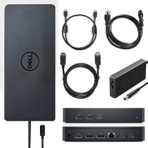 FKA Dell Performance Universal Dock D6000S, Docking Station D6000S with USB-C/USB-A PowerShare Options, Connect Upto Three 4K Displays Plus ZoomSpeed HDMI Cable Plus ZoomSpeed DisplayPort Cables