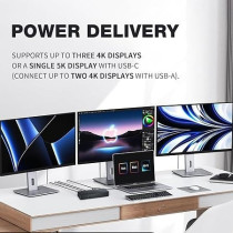 FKA Dell Performance Universal Dock D6000S, Docking Station D6000S with USB-C/USB-A PowerShare Options, Connect Upto Three 4K Displays Plus ZoomSpeed HDMI Cable Plus ZoomSpeed DisplayPort Cables