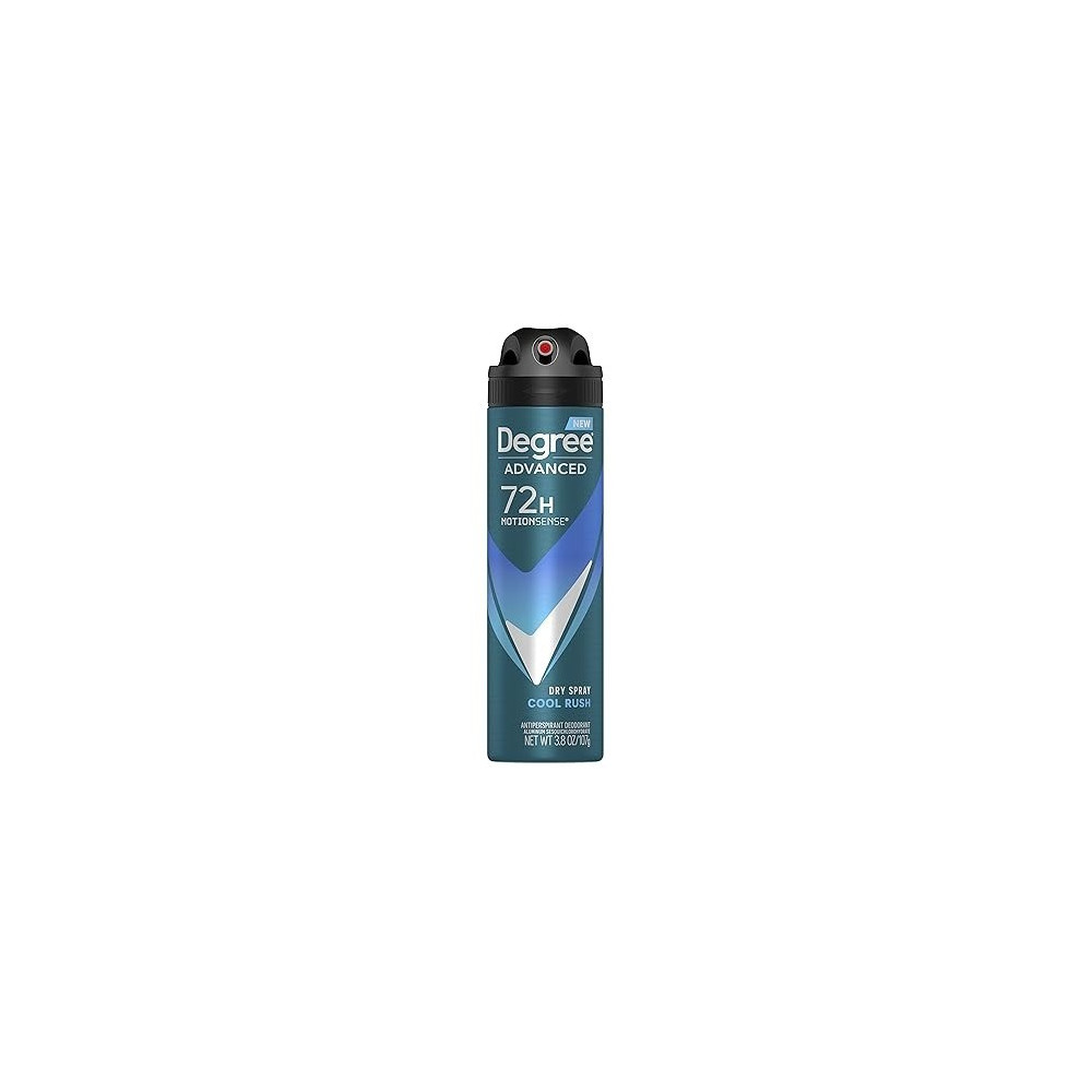 Degree Men Antiperspirant Deodorant Dry Spray Cool Rush Deodorant for Men With MotionSense Technology, 107g