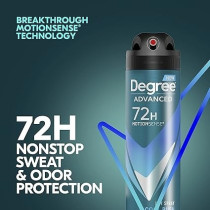Degree Men Antiperspirant Deodorant Dry Spray Cool Rush Deodorant for Men With MotionSense Technology, 107g