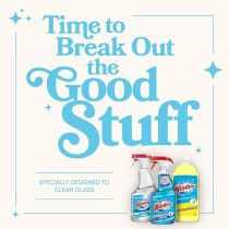 Windex Glass Cleaner Trigger Bottle, Original Blue, 23 fl oz, Pack of 2