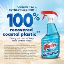 Windex Glass Cleaner Trigger Bottle, Original Blue, 23 fl oz, Pack of 2