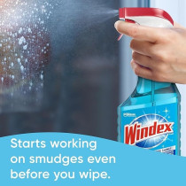 Windex Glass Cleaner Trigger Bottle, Original Blue, 23 fl oz, Pack of 2